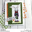 ODDBALL MARCH HARE rubber stamp (ALICE IN WONDERLAND COLLECTION)